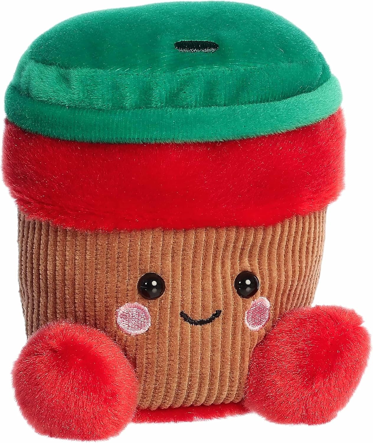 image:imageAurora Festive Palm Pals Jo Peppermint Mocha Stuffed Animal Fun Collectible Plush for Kids and Adult Collectors Perfect for Holiday Decorations or Gifts Red 45 Inches