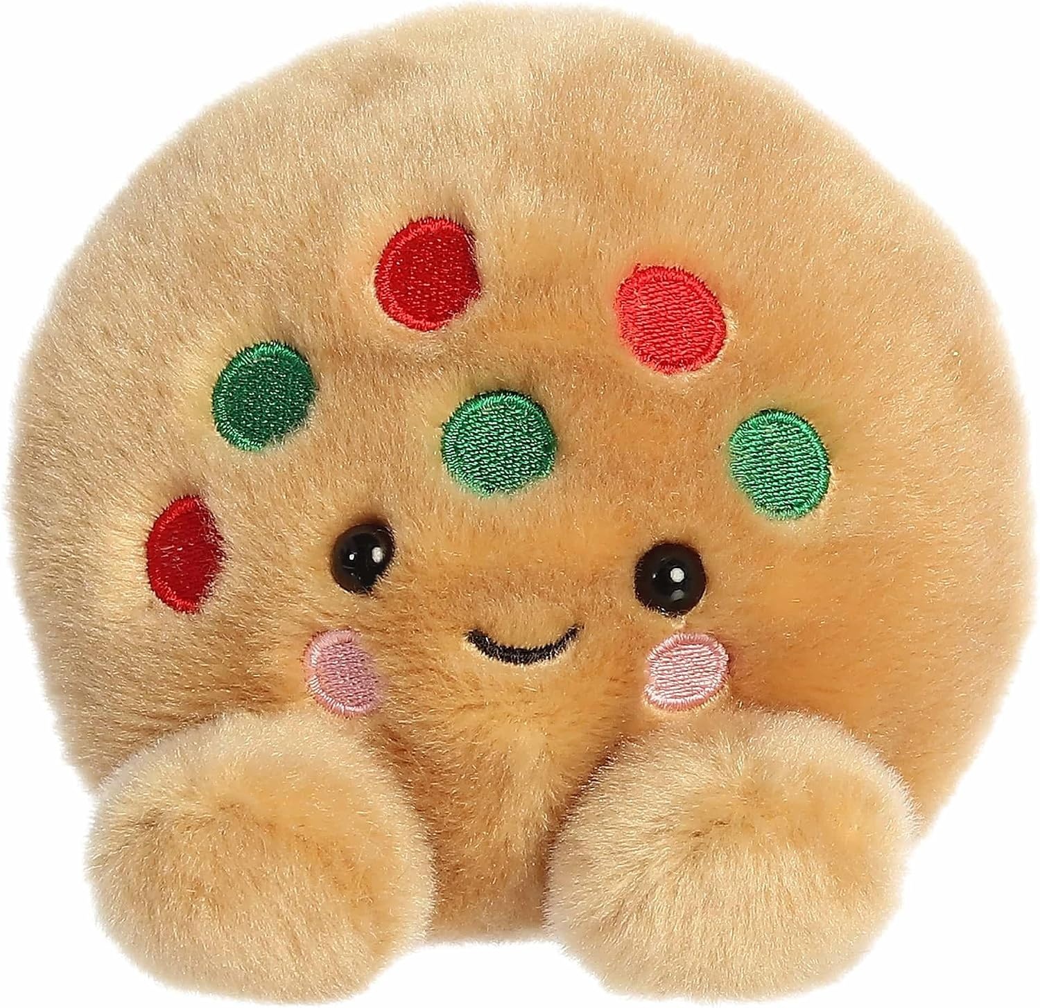 image:imageAurora Festive Palm Pals Kringle Cookie Stuffed Animal Fun Collectible Plush for Kids and Adult Collectors Perfect for Holiday Decorations or Gifts Brown 5 Inches