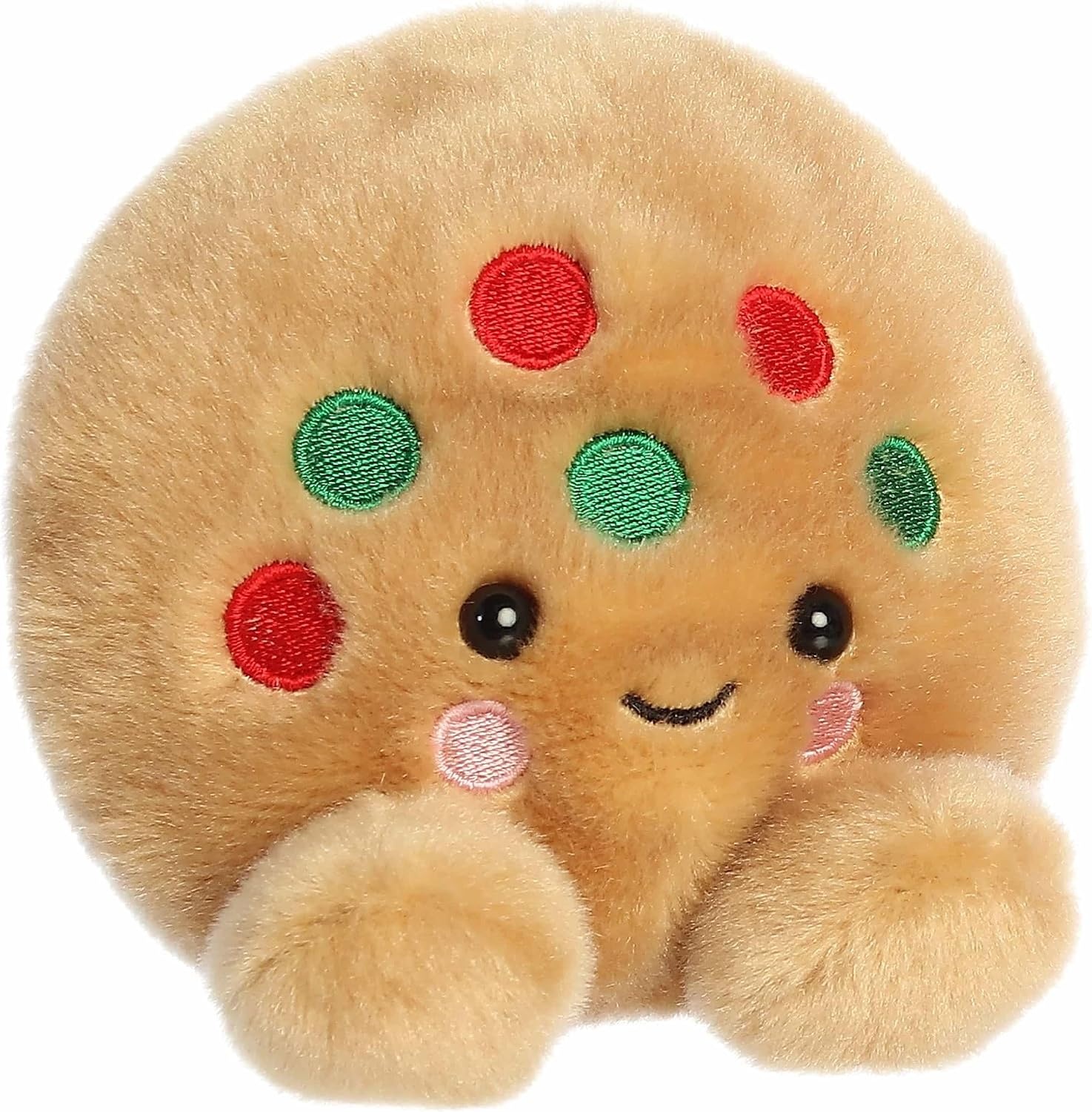 image:imageAurora Festive Palm Pals Kringle Cookie Stuffed Animal Fun Collectible Plush for Kids and Adult Collectors Perfect for Holiday Decorations or Gifts Brown 5 Inches