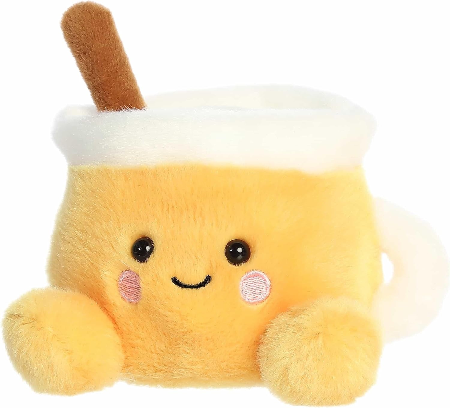 image:imageAurora Festive Palm Pals Mac Apple Cider Stuffed Animal Fun Collectible Plush for Kids and Adult Collectors Perfect for Holiday Decorations or Gifts Orange 5 Inches