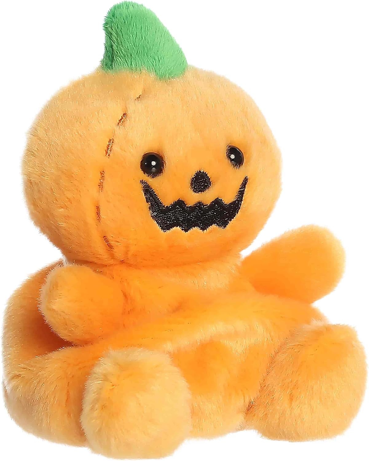 image:imageAurora Spooky Palm Pals Squashley Pumpkin Head Stuffed Animal Fun Seasonal Plush for Kids and Adult Collectors Perfect for Halloween Decorations and Gifts Orange 5 Inches