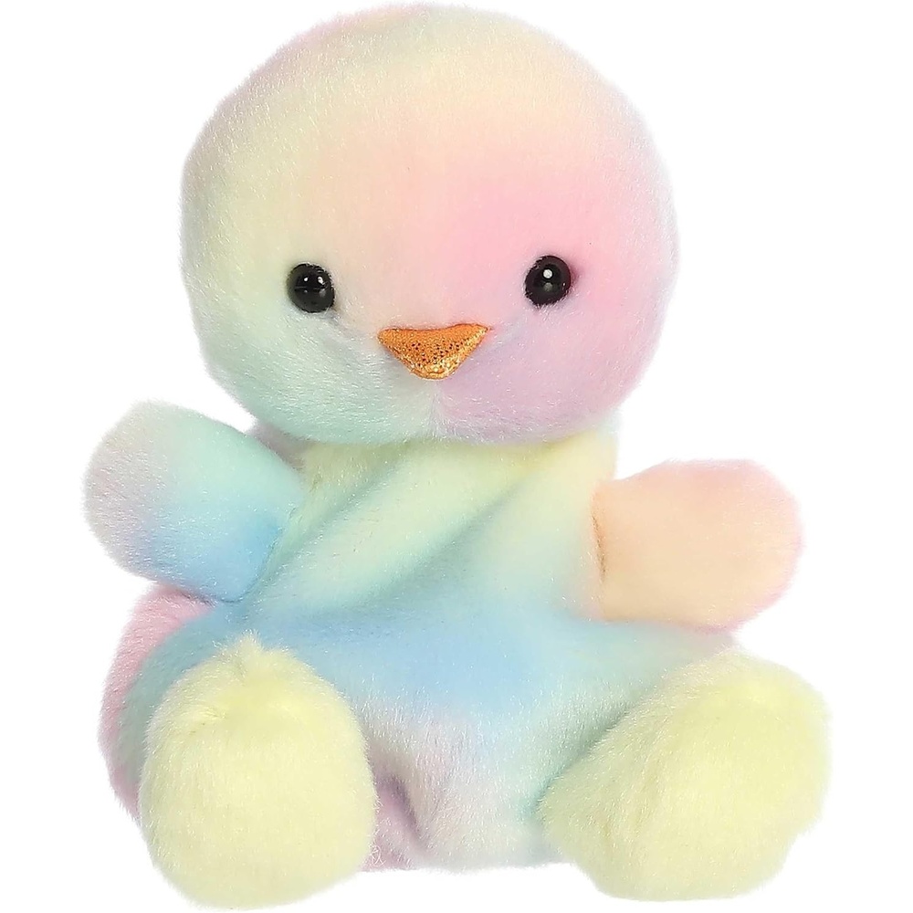 image:imageAurora Adorable Palm Pals Aura Rainbow Chick Stuffed Animal  Fun Collectible Plush for Kids and Adult Collectors  Perfect for Decorating Rooms and Birthday Gifts  4 Inches