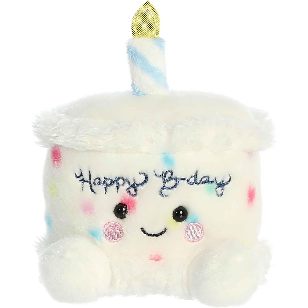 image:imageAurora Adorable Palm Pals Happy BDay Cake Stuffed Animal  Fun Collectible Plush for Kids and Adult Collectors  Perfect for Decorating Rooms and Birthday Gifts  White 55 Inches