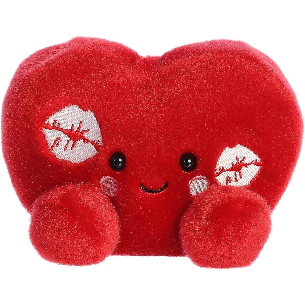 image:imageAurora Adorable Palm Pals Kimi Kisses Heart Stuffed Animal  Fun Seasonal Plush For Kids and Adult Collectors  Perfect for Decorating Rooms and Valentines Day  Red 5 Inches