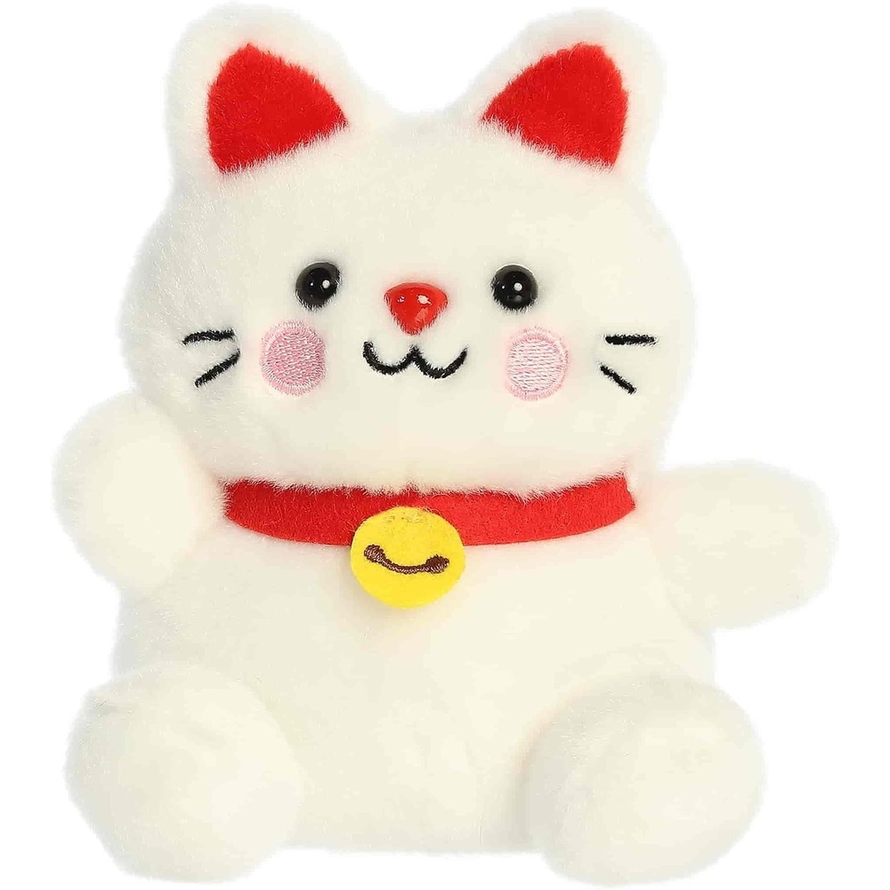image:imageAurora Adorable Palm Pals Kota Lucky Cat Stuffed Animal  Fun Collectible Plush for Kids and Adult Collectors  Perfect for Decorating Rooms and Birthday Gifts  White 5 Inches