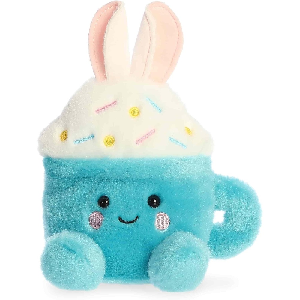 image:imageAurora Adorable Palm Pals Lopi Bunny Latte Stuffed Animal  Fun Collectible Plush For Kids and Adult Collectors  Seasonal Plush For Easter Holiday  Blue 6 Inches