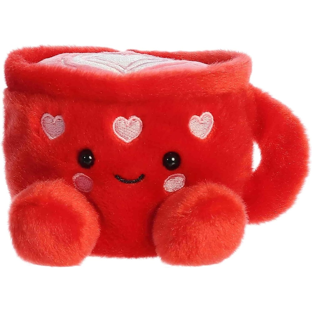 image:imageAurora Adorable Palm Pals Lotti Love Latte Stuffed Animal  Fun Seasonal Plush for Kids and Adult Collectors  Perfect for Decorating Rooms and Valentines Day  Red 5 Inches