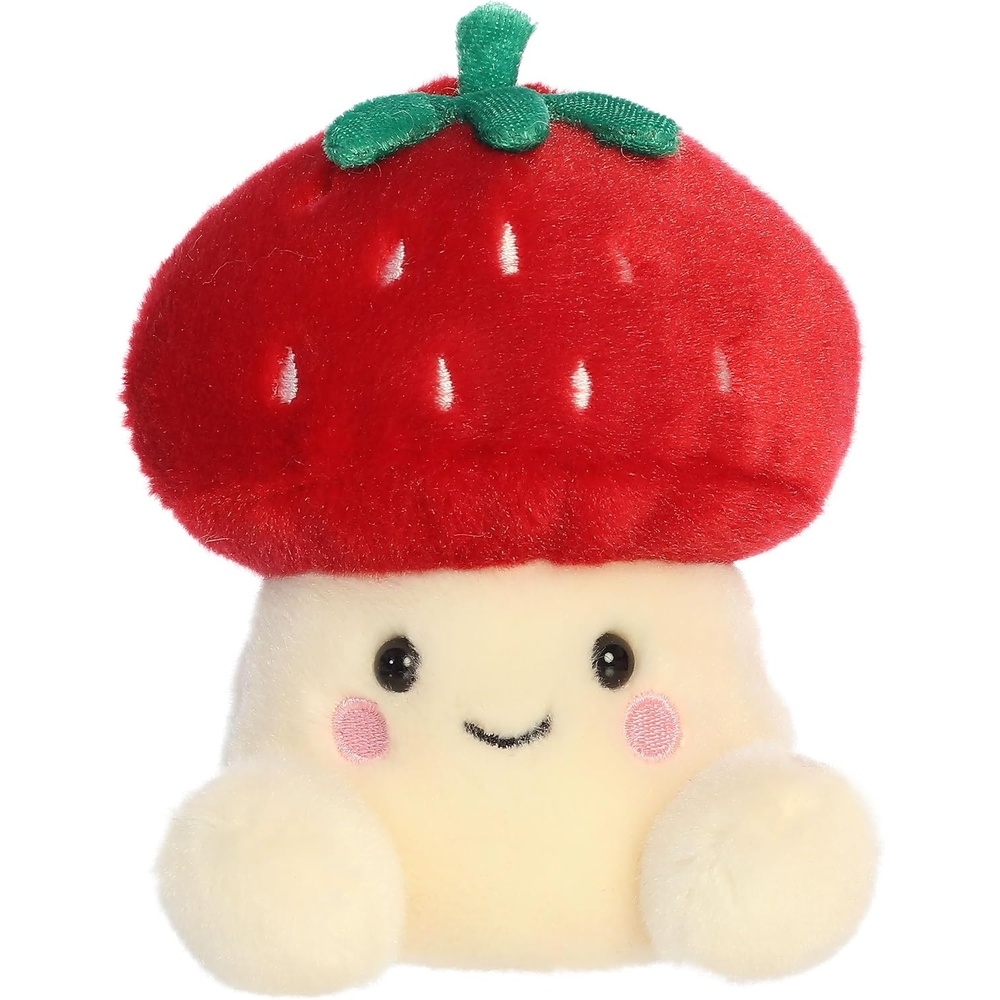 image:imageAurora Adorable Palm Pals Lucy Strawberry Mushroom Stuffed Animal  Fun Collectible Plush for Kids and Adult Collectors  Perfect for Decorating Rooms and Birthday Gifts  Red 55 Inches