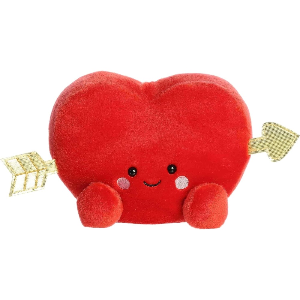 image:imageAurora Adorable Palm Pals Party Sized Romeo Cupid Heart Stuffed Animal  Fun Seasonal Plush For Kids and Adult Collectors  Perfect for Decorating Rooms and Valentines Day  Red 8 Inches