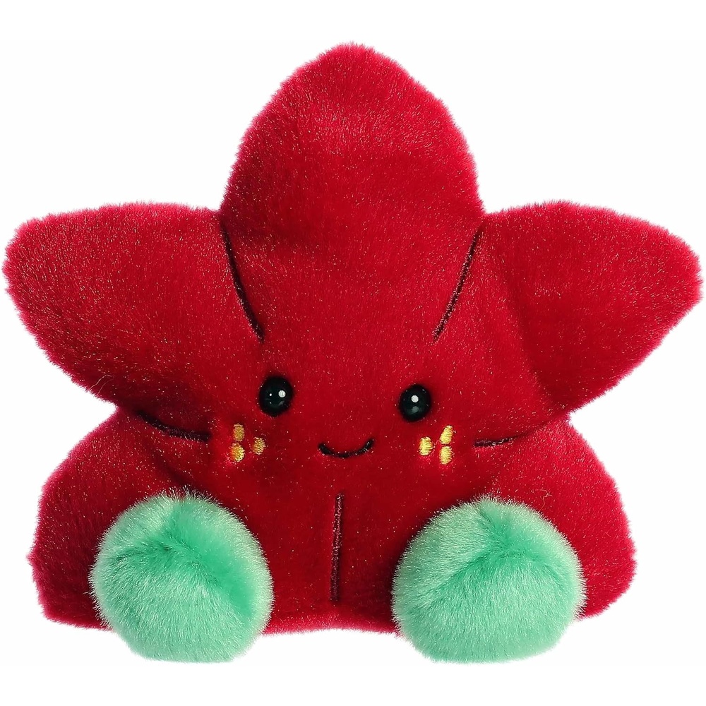 image:imageAurora Festive Palm Pals Carmine Poinsettia Stuffed Animal  Fun Collectible Plush for Kids and Adult Collectors  Perfect for Holiday Decorations or Gifts  Red 5 Inches