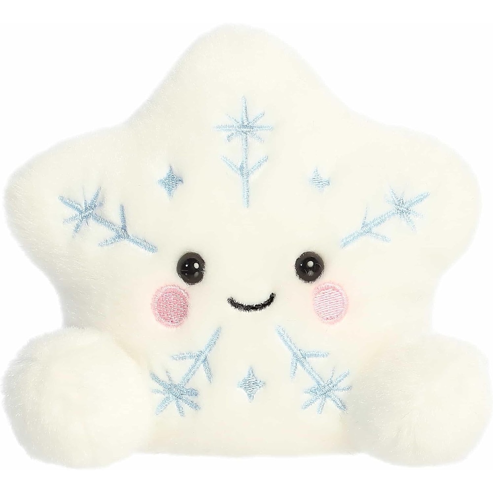 image:imageAurora Festive Palm Pals Glisten Snowflake Stuffed Animal  Fun Collectible Plush for Kids and Adult Collectors  Perfect for Holiday Decorations or Gifts  White 5 Inches