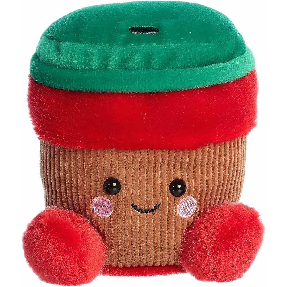 image:imageAurora Festive Palm Pals Jo Peppermint Mocha Stuffed Animal  Fun Collectible Plush for Kids and Adult Collectors  Perfect for Holiday Decorations or Gifts  Red 45 Inches