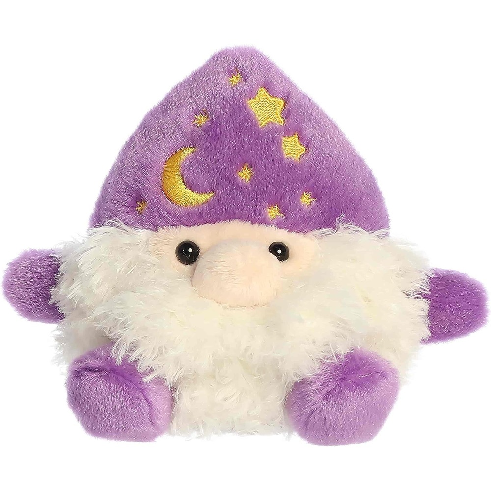 image:imageAurora Magical Palm Pals Ezerick Wizard Stuffed Animal  Fun Seasonal Plush for Kids and Adult Collectors  Perfect for Halloween Decorations and Gifts  Purple 5 Inches