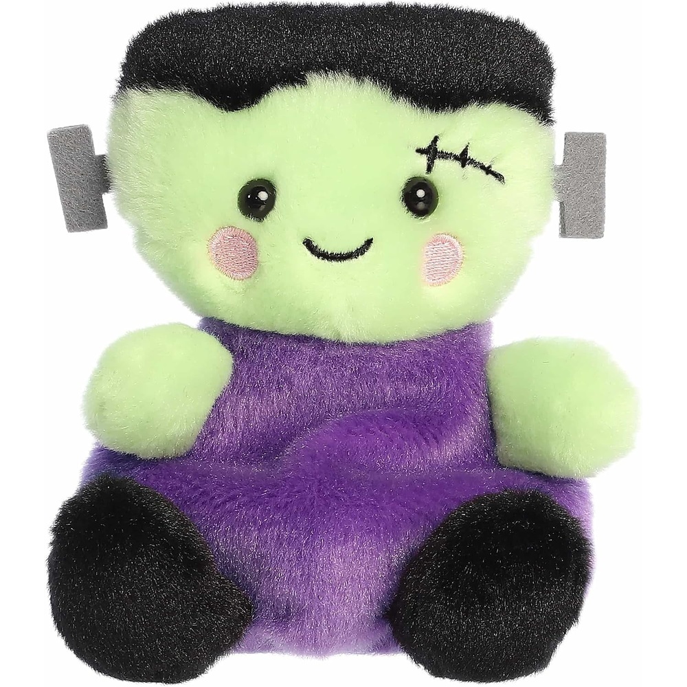 image:imageAurora Spooky Palm Pals Bolts Frankenstein Stuffed Animal  Fun Collectible Plush for Kids and Adult Collectors  Perfect for Halloween Decorations and Gifts  Green 5 Inches