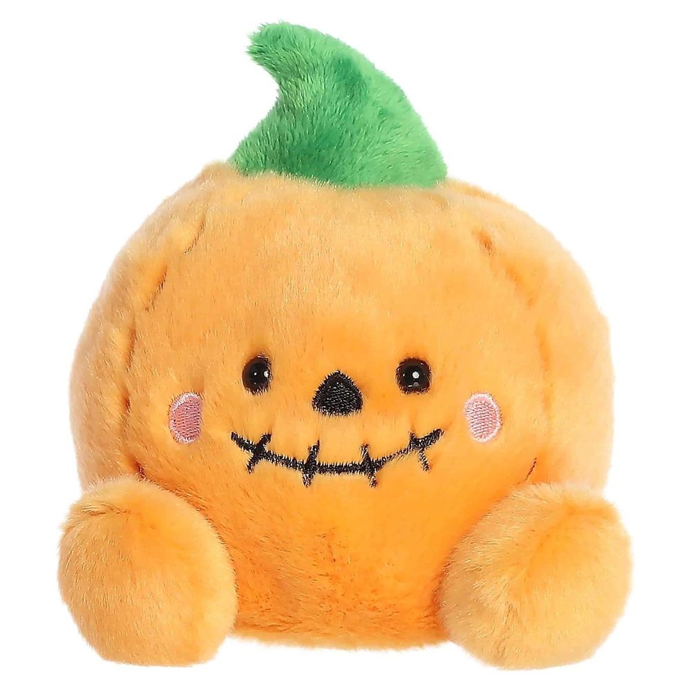 image:imageAurora Spooky Palm Pals Craven Jack O Lantern Stuffed Animal  Fun Seasonal Plush For Kids and Adult Collectors  Perfect For Halloween Decorations and Gifts  Orange 4 Inches
