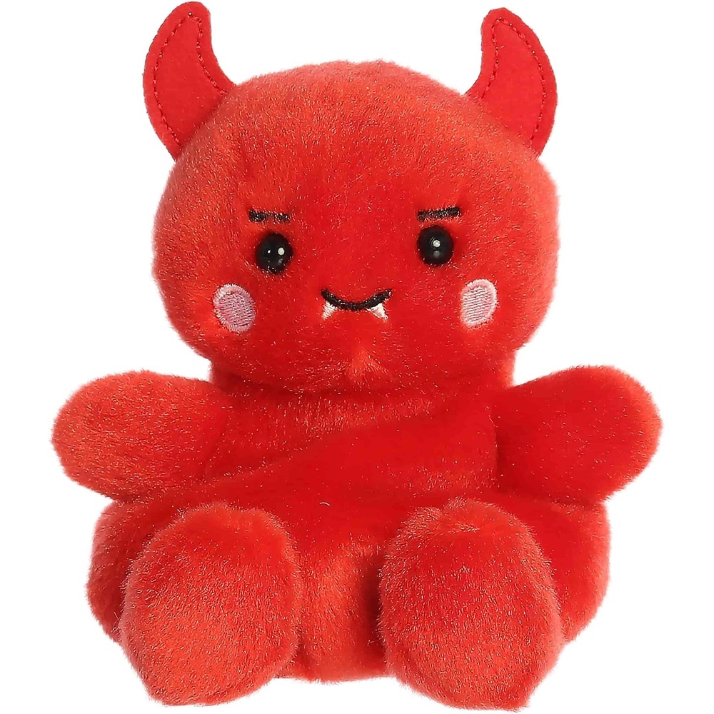 image:imageAurora Spooky Palm Pals Damien Devil Stuffed Animal  Fun Seasonal Plush for Kids and Adult Collectors  Perfect for Halloween Decorations and Gifts  Red 45 Inches