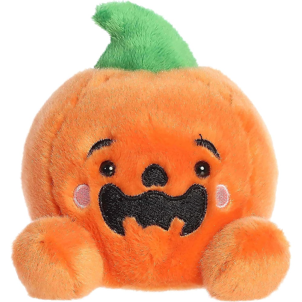 image:imageAurora Spooky Palm Pals Jackson O Lantern Stuffed Animal  Fun Seasonal Plush for Kids and Adult Collectors  Perfect for Halloween Decorations and Gifts  Orange 4 Inches