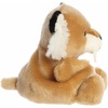Aurora® Adorable Palm Pals™ Ash Saber Tooth Tiger™ Stuffed Animal – Fun Collectible Plush for Kids and Adult Collectors – Perfect for Decorating Rooms and Birthday Gifts – Brown 5 Inches