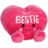 Aurora Adorable Palm Pals Bestie Candy Heart Stuffed Animal – Fun Seasonal Plush For Kids and Adult Collectors – Perfect for Decorating Rooms and Valentine’s Day – Pink 5 Inches
