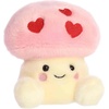 Aurora Adorable Palm Pals Brooklyn Mushroom Stuffed Animal – Fun Seasonal Plush for Kids and Adult Collectors – Perfect for Decorating Rooms and Valentine’s Day – Pink 5 Inches