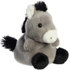 Aurora® Adorable Palm Pals™ Eli Donkey™ Stuffed Animal – Fun Collectible Plush for Kids and Adult Collectors – Perfect for Decorating Rooms and Birthday Gifts – Gray 4.5 Inches