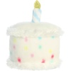 Aurora® Adorable Palm Pals™ Happy B’Day Cake Stuffed Animal – Fun Collectible Plush for Kids and Adult Collectors – Perfect for Decorating Rooms and Birthday Gifts – White 5.5 Inches
