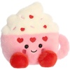Aurora Adorable Palm Pals Harper Heart Latte Stuffed Animal – Fun Seasonal Plush For Kids and Adult Collectors – Perfect for Decorating Rooms and Valentine’s Day – Pink 5.5 Inches