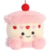 Aurora Adorable Palm Pals Jubi Heart Cake Stuffed Animal – Fun Seasonal Plush for Kids and Adult Collectors – Perfect for Decorating Rooms and Valentine’s Day – Pink 5 Inches