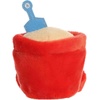 Aurora Adorable Palm Pals June Sand Bucket Stuffed Animal – Fun Collectible Plush for Kids and Adult Collectors – Perfect for Decorating Rooms and Birthday Gifts – Red 4 Inches