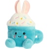 Aurora Adorable Palm Pals Lopi Bunny Latte Stuffed Animal – Fun Collectible Plush For Kids and Adult Collectors – Seasonal Plush For Easter Holiday – Blue 6 Inches