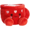 Aurora Adorable Palm Pals Lotti Love Latte Stuffed Animal – Fun Seasonal Plush for Kids and Adult Collectors – Perfect for Decorating Rooms and Valentine’s Day – Red 5 Inches