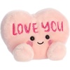 Aurora Adorable Palm Pals Love You Candy Heart Stuffed Animal – Fun Seasonal Plush For Kids and Adult Collectors – Perfect for Decorating Rooms and Valentine’s Day – Pink 5 Inches