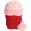 Aurora Adorable Palm Pals Parker Heart Coffee Stuffed Animal – Fun Seasonal Plush for Kids and Adult Collectors – Perfect for Decorating Rooms and Valentine’s Day – Pink 5 Inches