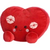 Aurora Adorable Palm Pals Party Sized Kimi Kisses Heart Stuffed Animal – Fun Seasonal Plush For Kids and Adult Collectors – Perfect for Decorating Rooms and Valentine’s Day – Red 12 Inches