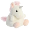 Aurora® Adorable Palm Pals™ Sassy Unicorn™ Stuffed Animal – Fun Collectible Plush for Kids and Adult Collectors – Perfect for Decorating Rooms and Birthday Gifts – White 4.5 Inches