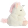 Aurora® Adorable Palm Pals™ Sassy Unicorn™ Stuffed Animal – Fun Collectible Plush for Kids and Adult Collectors – Perfect for Decorating Rooms and Birthday Gifts – White 4.5 Inches