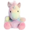 Aurora® Adorable Palm Pals™ Sorbet Unicorn™ Stuffed Animal – Fun Collectible Plush for Kids and Adult Collectors – Perfect for Decorating Rooms and Birthday Gifts – Rainbow 5.5 Inches