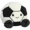 Aurora® Adorable Palm Pals™ Striker Soccerball™ Stuffed Animal – Fun Collectible Plush for Kids and Adult Collectors – Perfect for Decorating Rooms and Birthday Gifts – Black 4 Inches