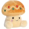 Aurora Festive Palm Pals Ginger Cookie Mushroom Stuffed Animal – Fun Seasonal Plush for Kids and Adult Collectors – Perfect for Holiday Decorations or Gifts – Brown 4 Inches