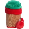 Aurora® Festive Palm Pals™ Jo Peppermint Mocha™ Stuffed Animal – Fun Collectible Plush for Kids and Adult Collectors – Perfect for Holiday Decorations or Gifts – Red 4.5 Inches