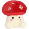 Aurora Festive Palm Pals Tim Peppermint Mushroom Stuffed Animal – Fun Seasonal Plush for Kids and Adult Collectors – Perfect for Holiday Decorations or Gifts – Red 4.5 Inches