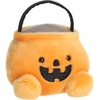 Aurora Spooky Palm Pals Bucky Candy Bucket Stuffed Animal – Fun Seasonal Plush for Kids and Adult Collectors – Perfect for Halloween Decorations and Gifts – Orange 4 Inches