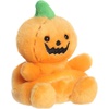 Aurora Spooky Palm Pals Squashley Pumpkin Head Stuffed Animal – Fun Seasonal Plush for Kids and Adult Collectors – Perfect for Halloween Decorations and Gifts – Orange 5 Inches