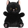 Aurora Adorable Palm Pals Party Sized Twilight Black Cat Stuffed Animal – Fun Characters Now in Bigger Sizes – Perfect for Decorating Rooms and Birthday Gifts – Black 7.5 Inches