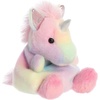 Aurora® Adorable Palm Pals™ Sorbet Unicorn™ Stuffed Animal – Fun Collectible Plush for Kids and Adult Collectors – Perfect for Decorating Rooms and Birthday Gifts – Rainbow 5.5 Inches