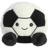 Aurora® Adorable Palm Pals™ Striker Soccerball™ Stuffed Animal – Fun Collectible Plush for Kids and Adult Collectors – Perfect for Decorating Rooms and Birthday Gifts – Black 4 Inches