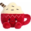 Aurora® Festive Palm Pals™ Cassia Hot Cocoa™ Stuffed Animal – Fun Collectible Plush for Kids and Adult Collectors – Perfect for Holiday Decorations or Gifts – Red 5 Inches