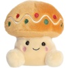 Aurora Festive Palm Pals Ginger Cookie Mushroom Stuffed Animal – Fun Seasonal Plush for Kids and Adult Collectors – Perfect for Holiday Decorations or Gifts – Brown 4 Inches