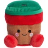Aurora® Festive Palm Pals™ Jo Peppermint Mocha™ Stuffed Animal – Fun Collectible Plush for Kids and Adult Collectors – Perfect for Holiday Decorations or Gifts – Red 4.5 Inches