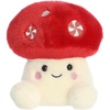 Aurora Festive Palm Pals Tim Peppermint Mushroom Stuffed Animal – Fun Seasonal Plush for Kids and Adult Collectors – Perfect for Holiday Decorations or Gifts – Red 4.5 Inches